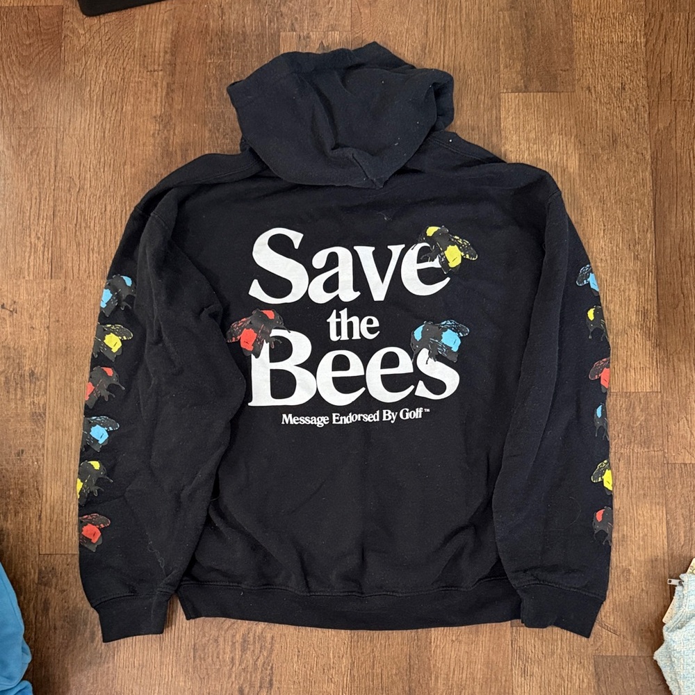 Flower Boy Tyler the Creator Golf Wang Black 'Save the Bees' Hoodie